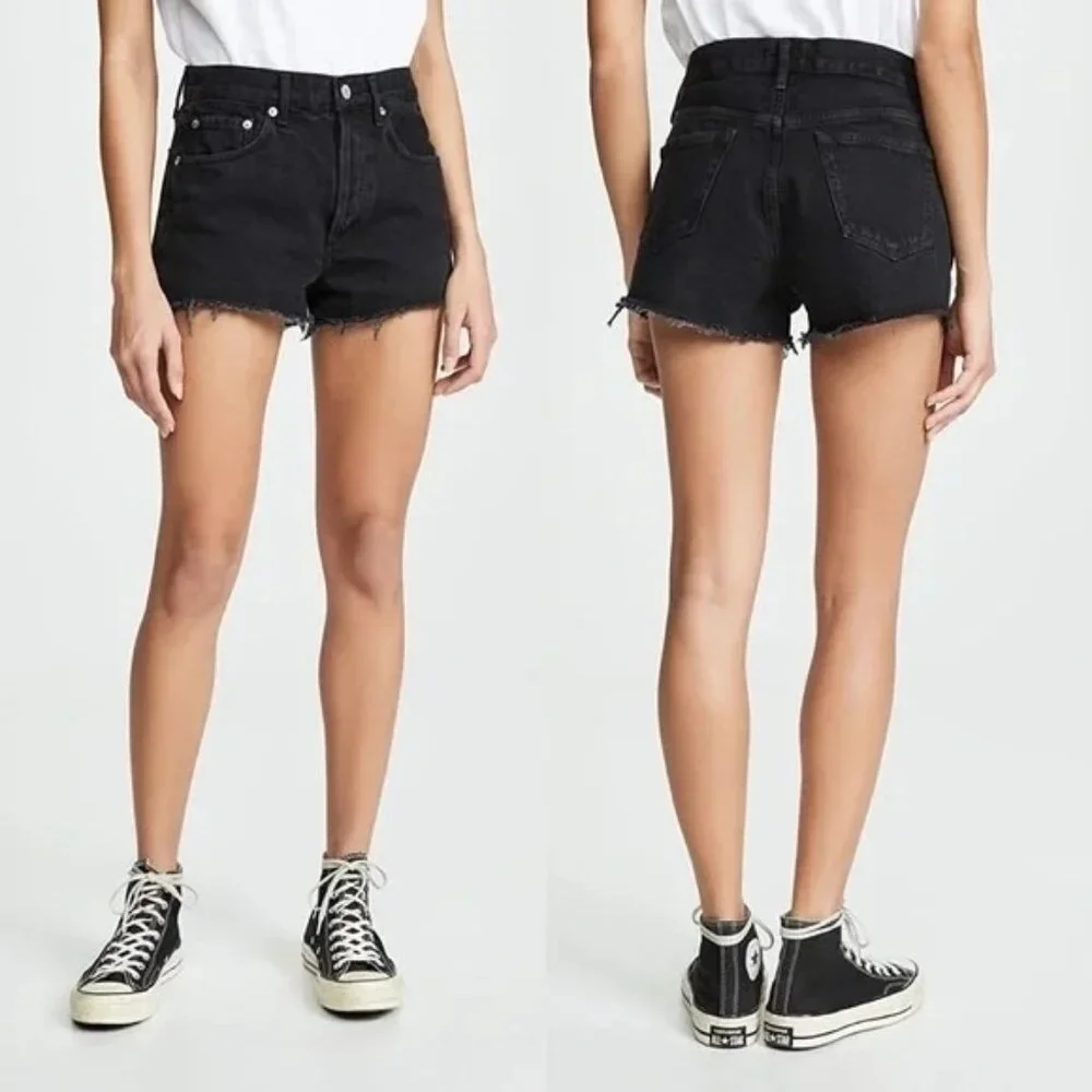 AGOLDE Parker Vintage Cut Off Short in Tidal - Picture 8 of 10